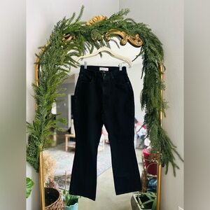 Abercrombie kick flare black jeans size 4/27 curve